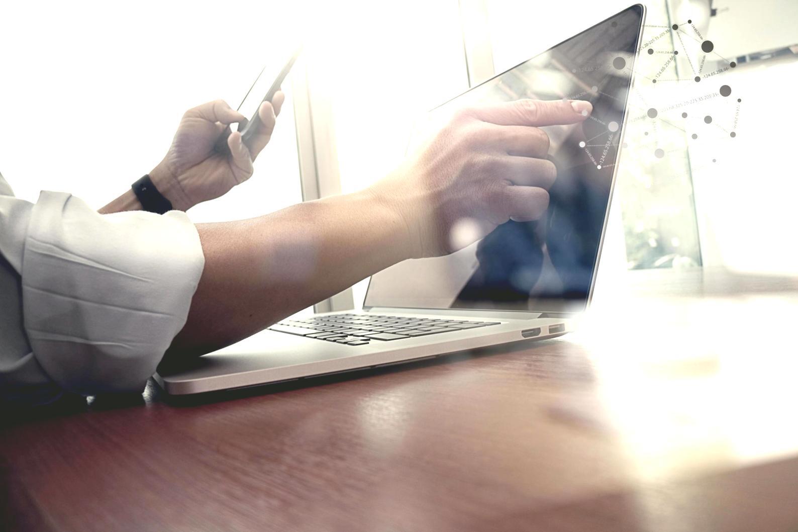 Strategic planning session showing data analysis and content strategy development